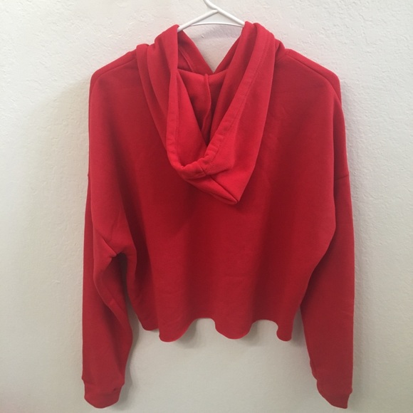 rue21 “more self love” red cropped hoodie ❤️ - Picture 3 of 5